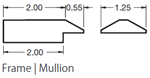 3 Pass - A301 mullion profile